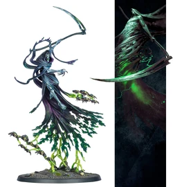 The  of Aza'gord the Nightbringer in the , armed with its , accompanied by a swarm of  .