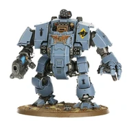 A Redemptor Dreadnought of the Space Wolves Chapter