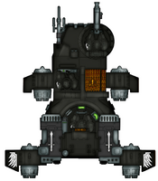 Ravenwing Land Speeder Vengeance Lion’s Storm, dorsal-view showing the skimmer craft's distinctive outline and increased crew capacity