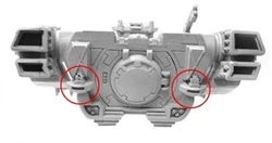 Decoy Launchers mounted on the rear of a  