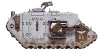 Mark V Land Raider of the Ordo Malleus Inquisitor Malphas Kroh used during the Garanhir Rebellion