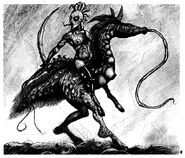 Another ancient Ordo Malleus sketch of a Seeker of Slaanesh