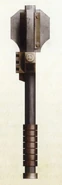 A Horus Heresy-era Meridius Pattern Mark VI Power Maul used by the Legiones Astartes.