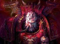 A Chaos Space Marine dedicated to the service of the Blood God as a .