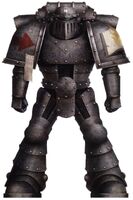 Pre-Heresy Word Bearers Tactical Marine in Mark II Crusade Pattern Power Armour