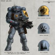 A Vanguard Infiltrator of the Space Wolves Chapter