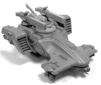 A Hammerhead Gunship armed with Twin-linked Fusion Cannons.