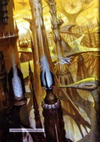 An interior view of the Aeldari Craftworld of Lugganath