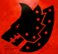 Totem of the Iron Wolf (ancient variant), sigil of Harek Ironhelm, Great Wolf of the Space Wolves during the 32nd Millennium.