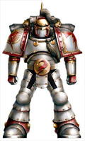 Pre-Heresy White Scars Legionary in modified Mark II Crusade Pattern Power Armour.