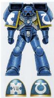 An Ultramarines Assault Marine of the 2nd Company.