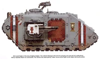 MKV Land Raider.jpg (81 KB) A Grey Knights Mark V Land Raider, part of the Chapter's strike force on the world of Coriolanthe.