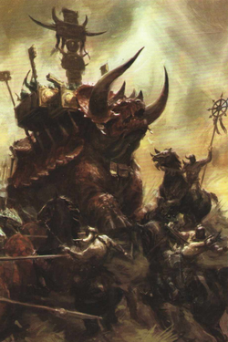 Stégadon Hommes-Lézards Warhammer VF - Figurine Peinte Games Workshop - Ancienne Gamme Citadel Métal