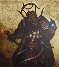 Chaos Dwarf Sorcerer-Prophet Colour Tamurkhan Illustration