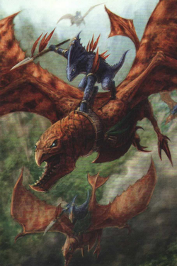 Warhammer Lizardmen Ripperdactyl Rider
