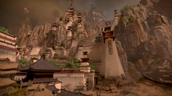 Weijin as seen from the Snake Gate
