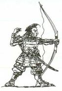 Samurai with long bow