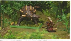 Thunder Lizard Lizardmen Warhammer Chronicles 2004 diorama