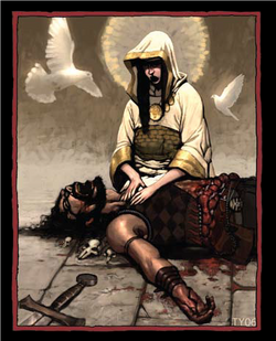 Shallyan priestess healing