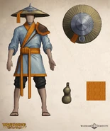 A Cathayan peasant long spearman or peasant archer.