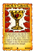 Warhammer Quest treasure card displaying the Holy Grail