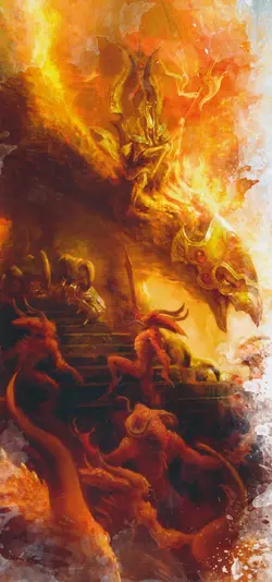 Caradryan,  of , in battle during the .