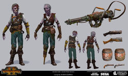 Total War Zombie Pirate Gunnery Concept Art 1
