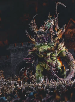 The army of the  contends with the restless dead of  raised by the  .