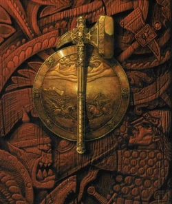 The legendary warhammer Ghal Maraz of 