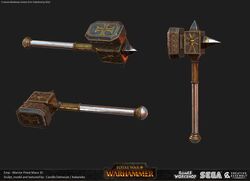 Total War Warrior Priest Weapon Render 1