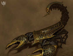 Warhammer Tomb Kings Tomb Scorpions Art