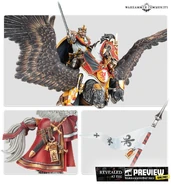 Bretonnian Baron mounted on a Pegasus.