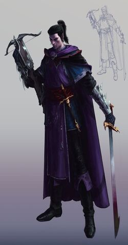 Shades Dark Elves Colour Illustration