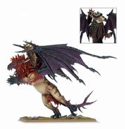 A Chaos Lord mounted on a Manticore. (8th Edition)