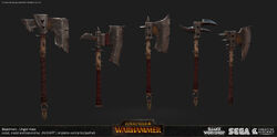 Total War Ungor Axes Render 1