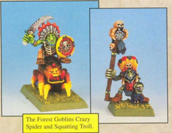 Crazy Spider and Squatting troll