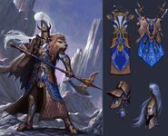 Concept art of the White Lions of Chrace created for Warhammer Online: Age of Reckoning.