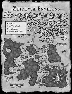 Zhidovsk Environs Map