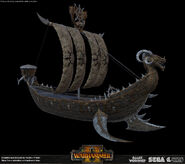 Total War Norsca Ship Render 2