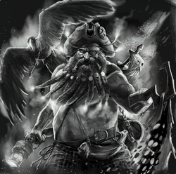 Long Drong and his parrot Bitsy