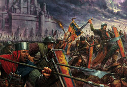 Bretonnia Men-at-Arms (Art)