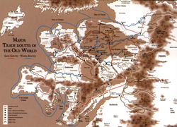 Major Trade Routes of the Old World Map