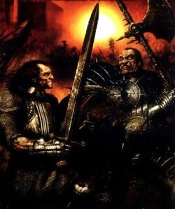 Karl Hoche Battling Chaos Warrior