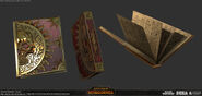 Concept art for the sacred books of Sigmar used by Warrior Priest for Total War: Warhammer.