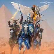 The cover art of the Warhammer: Old World novel Lords of the Lance by Graham McNeill