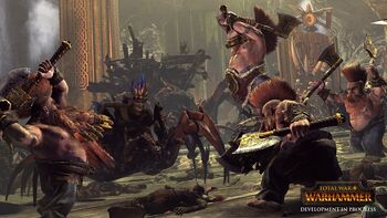 Dwarf Slayers vs Forest Goblins Total War Warhammer Illustration.jpg