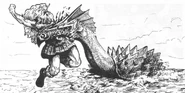 An Albioner attacked by a Loch Lorm Monster.[2a]