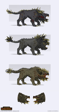 Chaos Warhounds Total War Concept Art 2