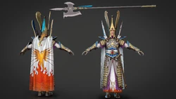 Caradryan and the Phoenix Blade as rendered for 