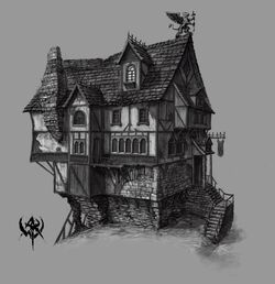 Warhammer Online Tavern Concept Art 1